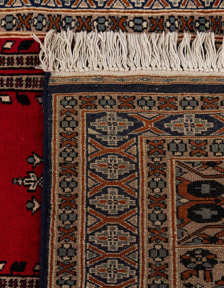 Detail image of  2' 9 x 4' 6  Hand Knotted Bokhara Wool Rug