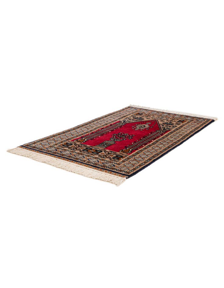 Detail image of  2' 9 x 4' 6  Hand Knotted Bokhara Wool Rug