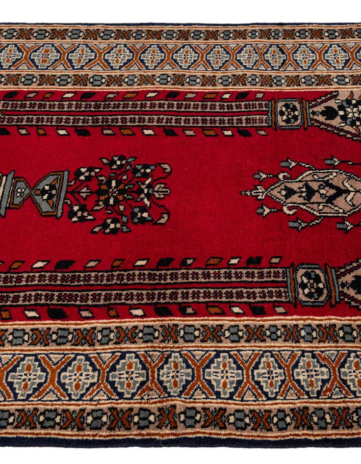 Detail image of  2' 9 x 4' 6  Hand Knotted Bokhara Wool Rug