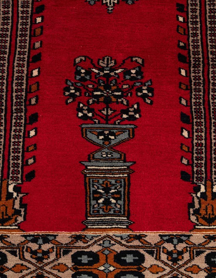 Detail image of  2' 9 x 4' 6  Hand Knotted Bokhara Wool Rug