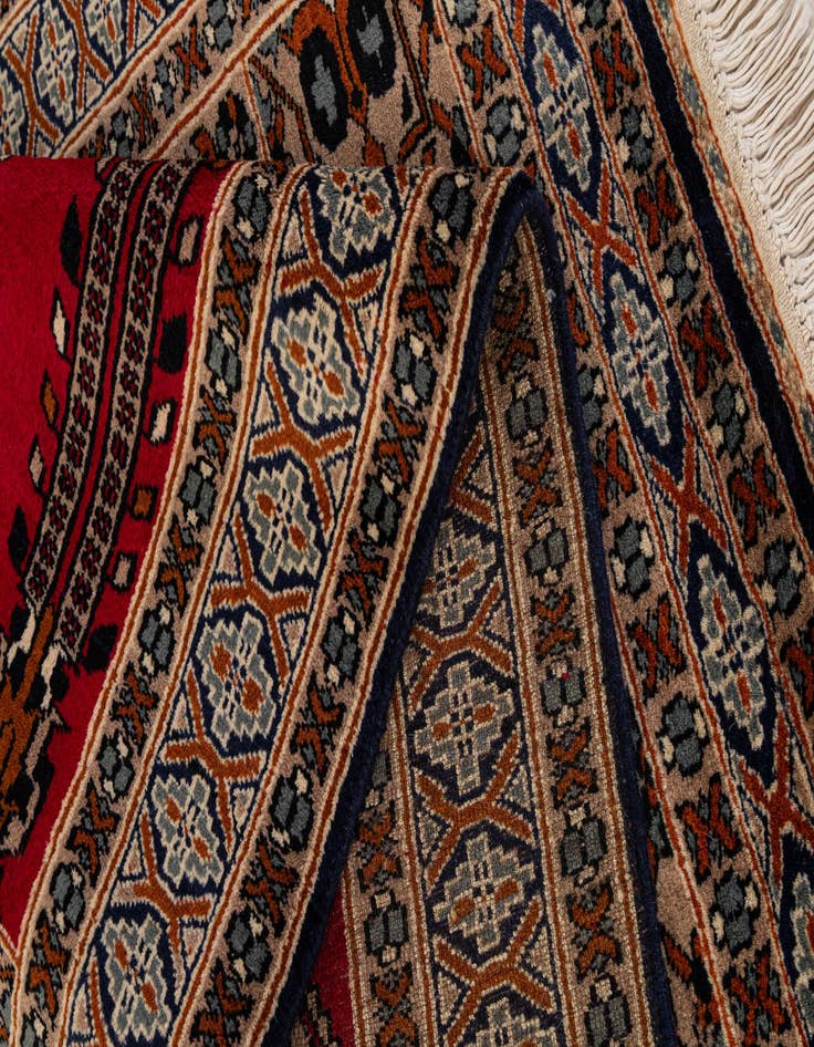 Detail image of  2' 9 x 4' 6  Hand Knotted Bokhara Wool Rug