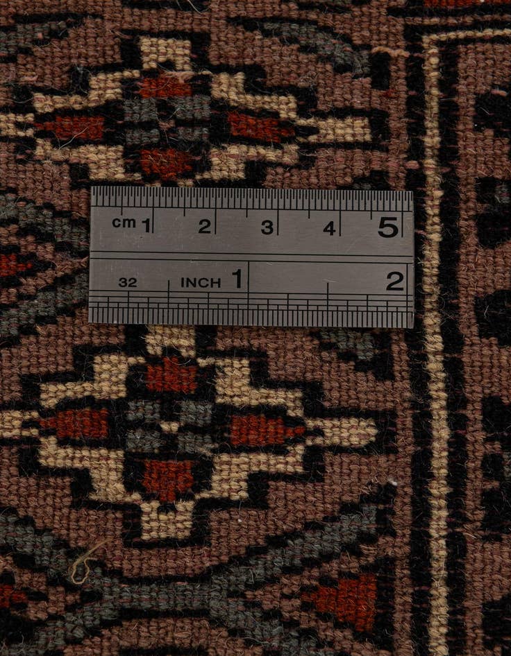 Detail image of  2' 7 x 4' 3  Hand Knotted Bokhara Wool Rug