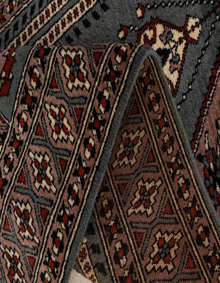 Detail image of  2' 7 x 4' 3  Hand Knotted Bokhara Wool Rug