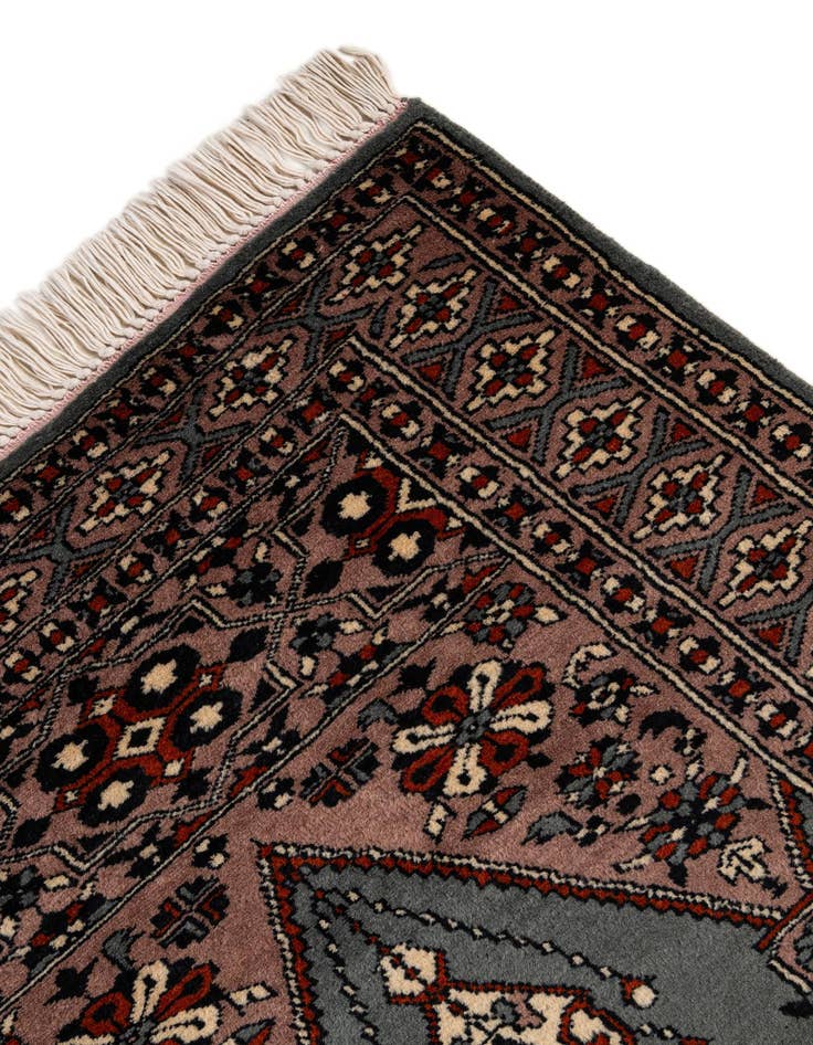 Detail image of  2' 7 x 4' 3  Hand Knotted Bokhara Wool Rug