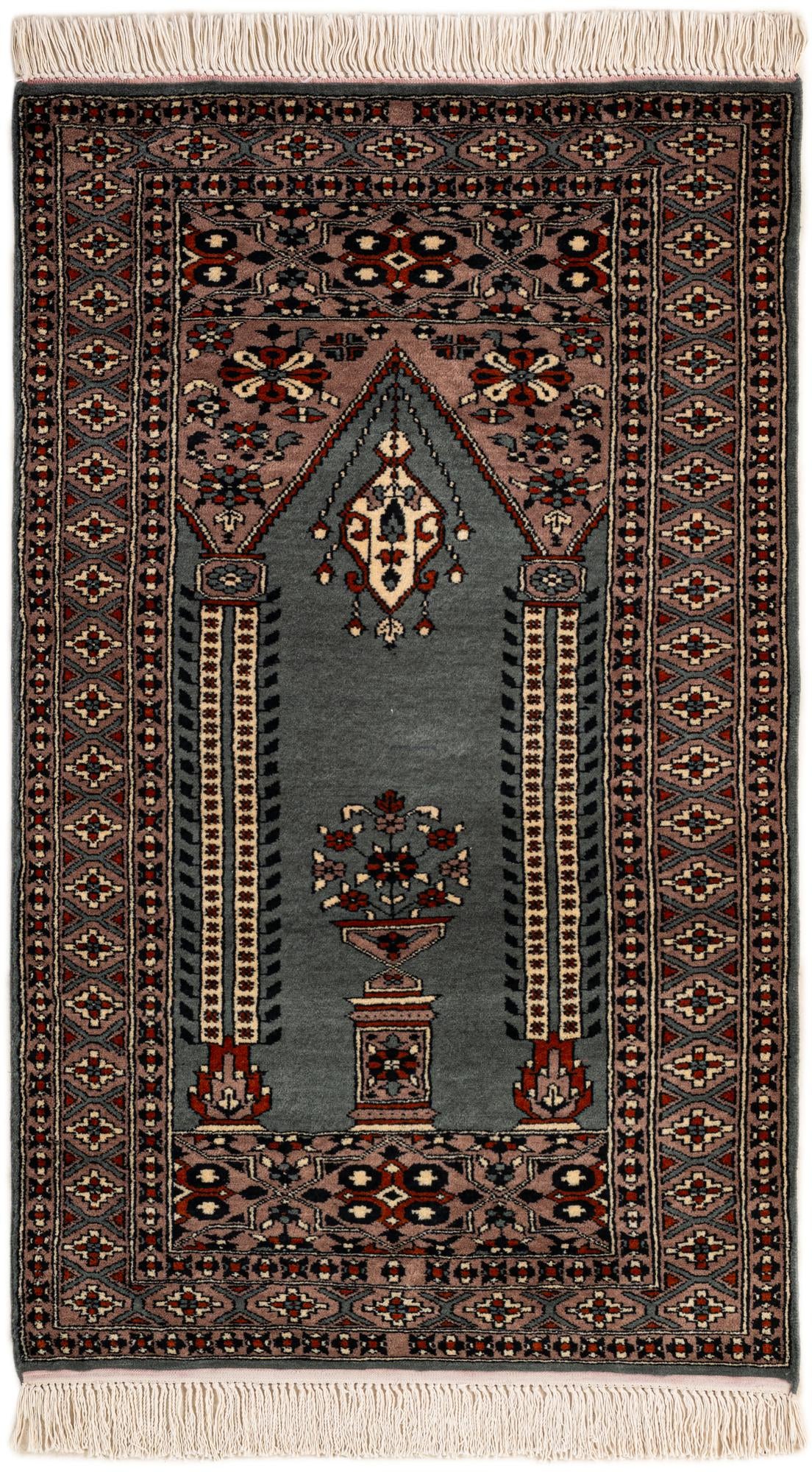  2' 7 x 4' 3  Hand Knotted Bokhara Wool Rug