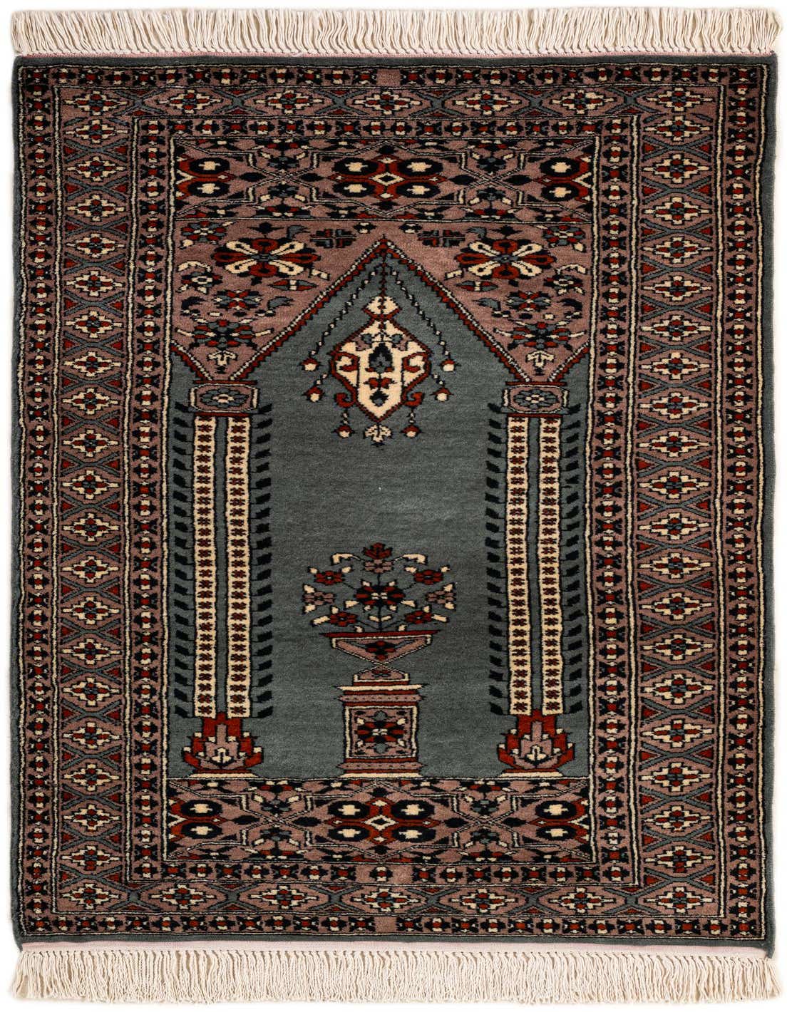 Primary image  2' 7 x 4' 3  Hand Knotted Bokhara Wool Rug
