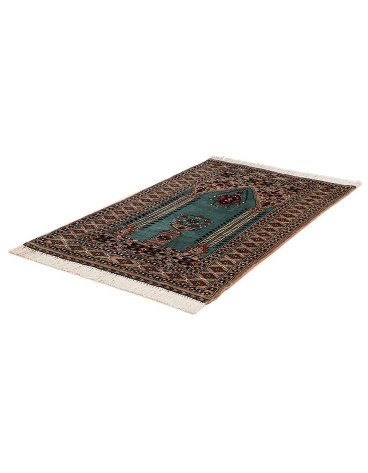 Detail image of  2' 7 x 4' 4  Hand Knotted Bokhara Wool Rug