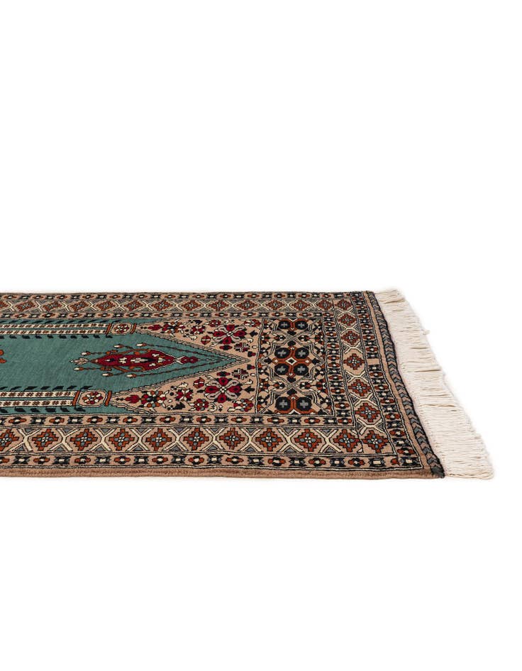 Detail image of  2' 7 x 4' 4  Hand Knotted Bokhara Wool Rug