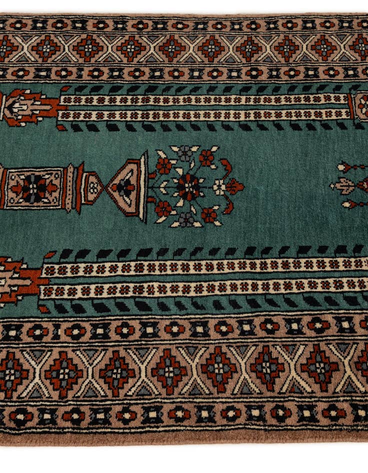 Detail image of  2' 7 x 4' 4  Hand Knotted Bokhara Wool Rug