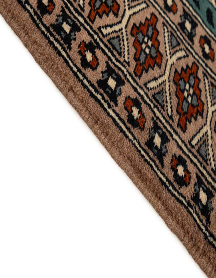 Detail image of  2' 7 x 4' 4  Hand Knotted Bokhara Wool Rug