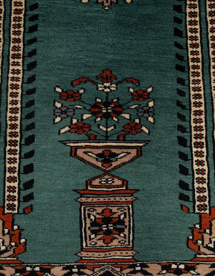 Detail image of  2' 7 x 4' 4  Hand Knotted Bokhara Wool Rug