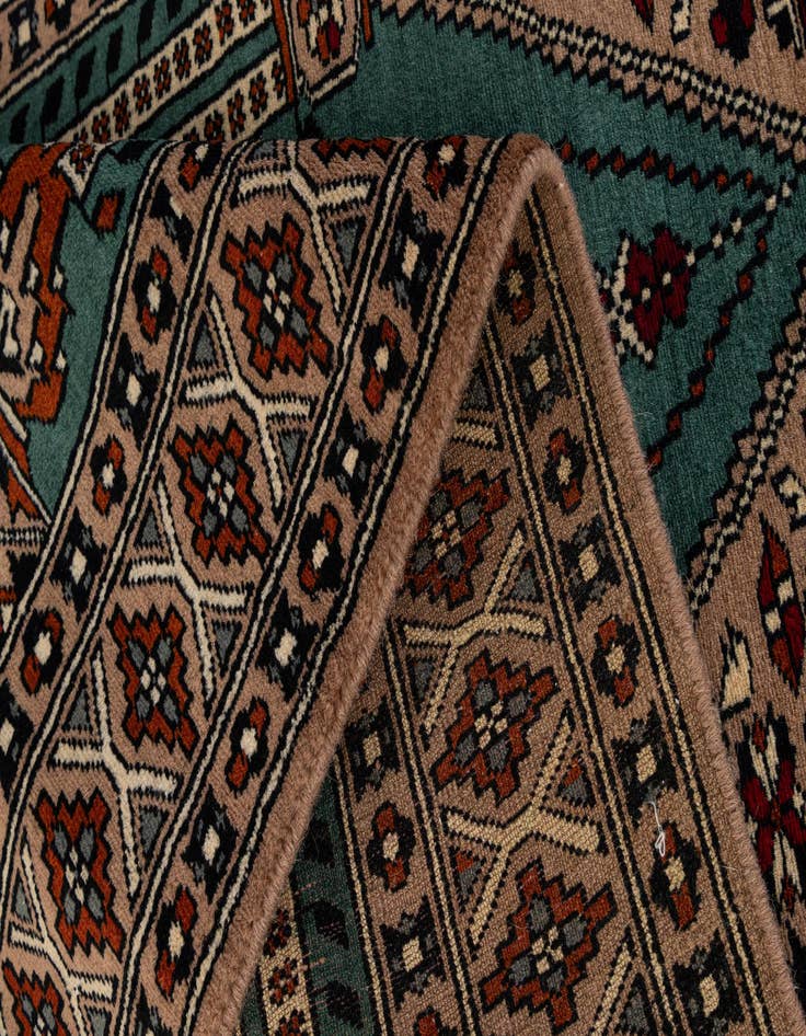 Detail image of  2' 7 x 4' 4  Hand Knotted Bokhara Wool Rug