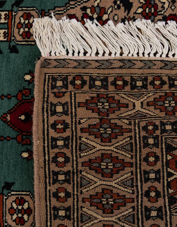 Detail image of  2' 7 x 4' 4  Hand Knotted Bokhara Wool Rug