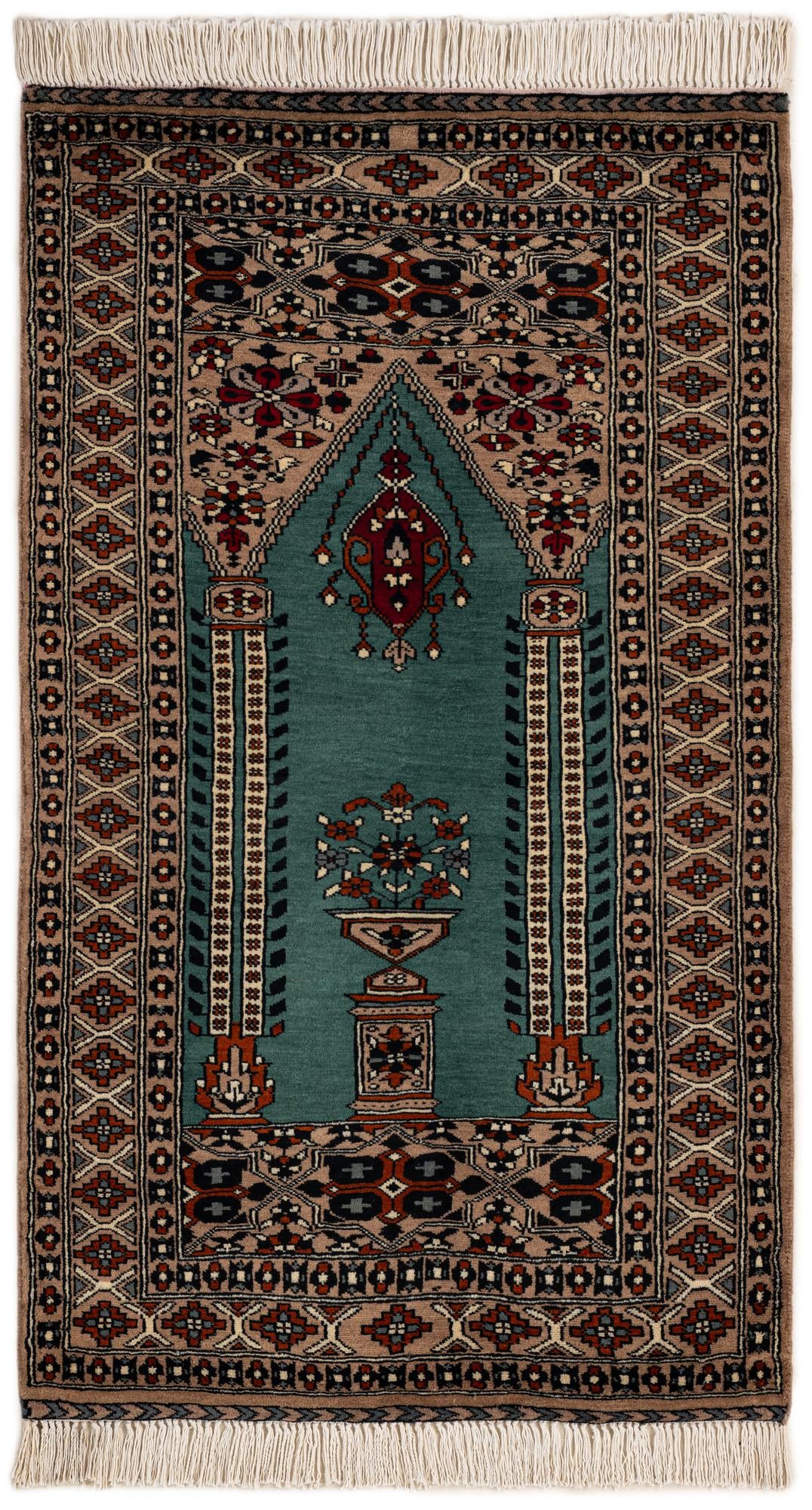  2' 7 x 4' 4  Hand Knotted Bokhara Wool Rug