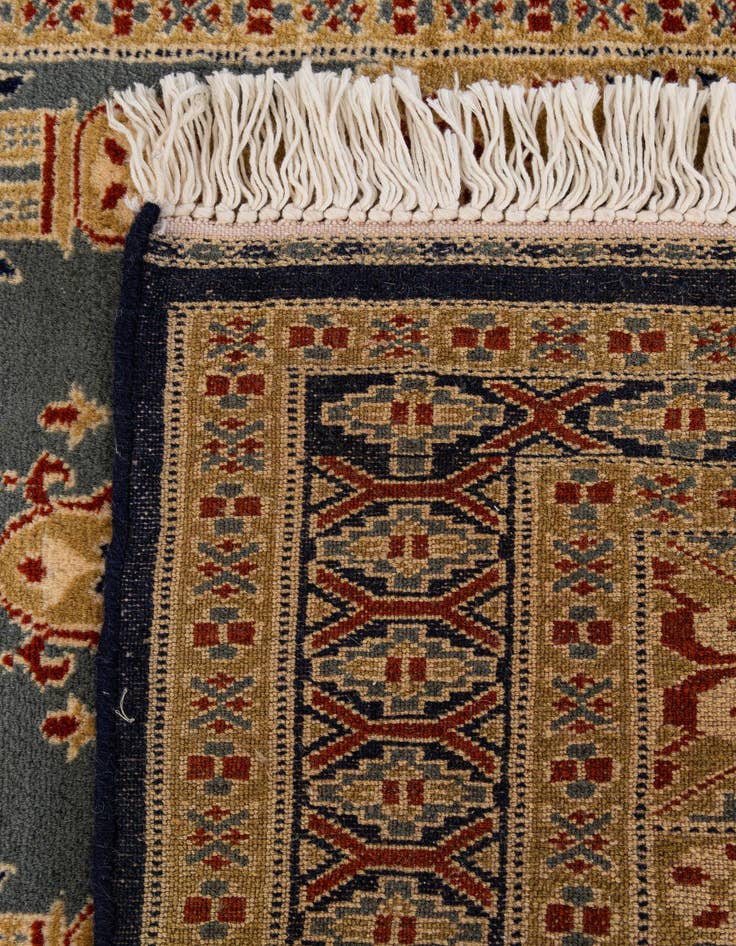 Detail image of  2' 7 x 4'  Hand Knotted Bokhara Wool Rug