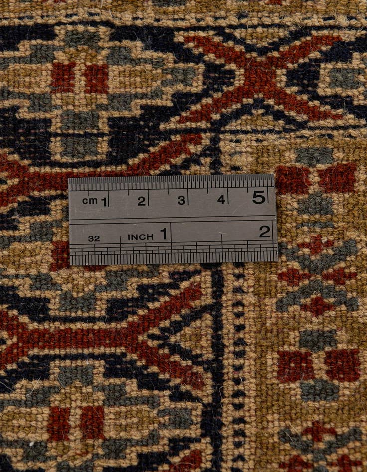 Detail image of  2' 7 x 4'  Hand Knotted Bokhara Wool Rug