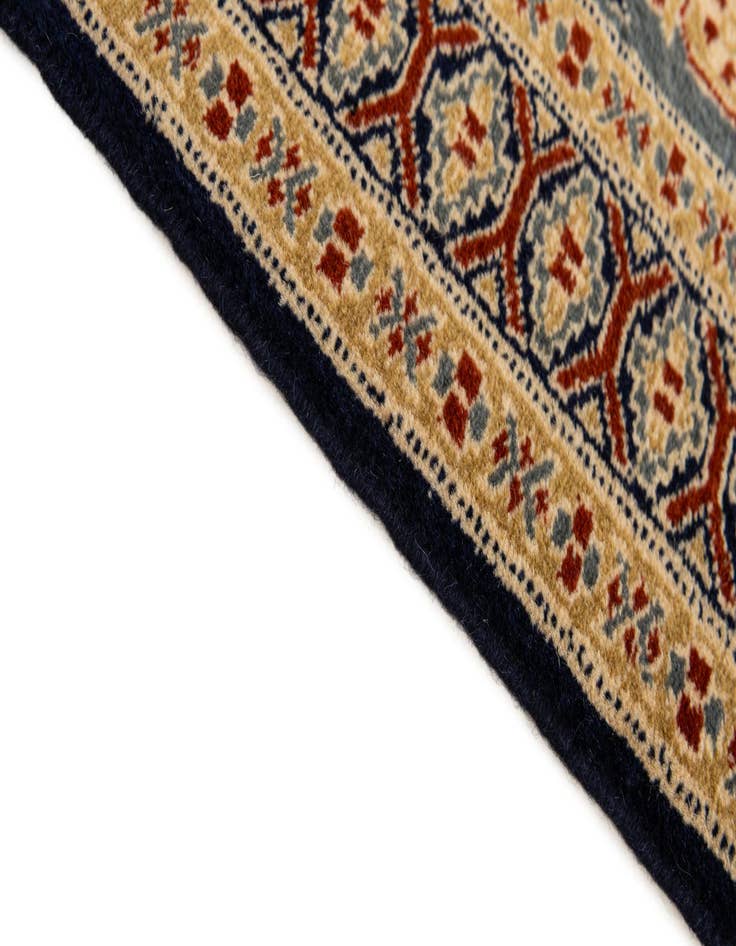 Detail image of  2' 7 x 4'  Hand Knotted Bokhara Wool Rug