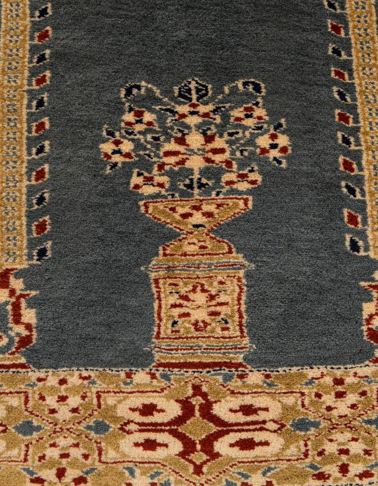 Detail image of  2' 7 x 4'  Hand Knotted Bokhara Wool Rug