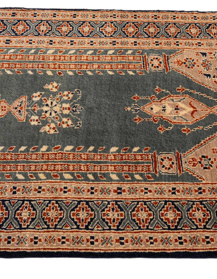 Detail image of  2' 8 x 4' 3  Hand Knotted Bokhara Wool Rug