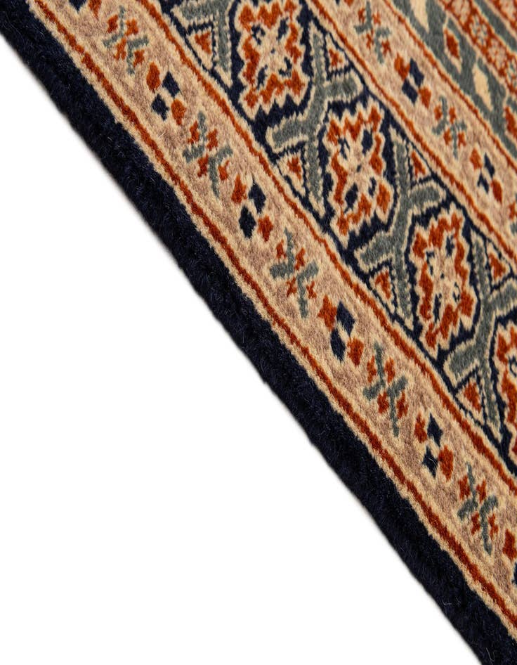 Detail image of  2' 8 x 4' 3  Hand Knotted Bokhara Wool Rug