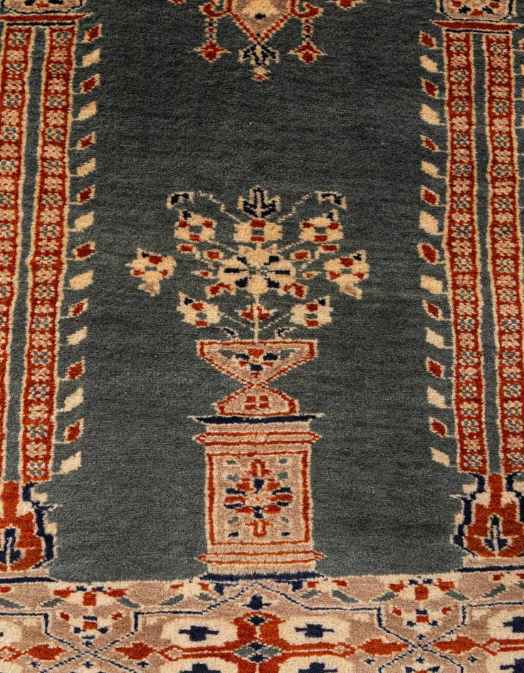 Detail image of  2' 8 x 4' 3  Hand Knotted Bokhara Wool Rug