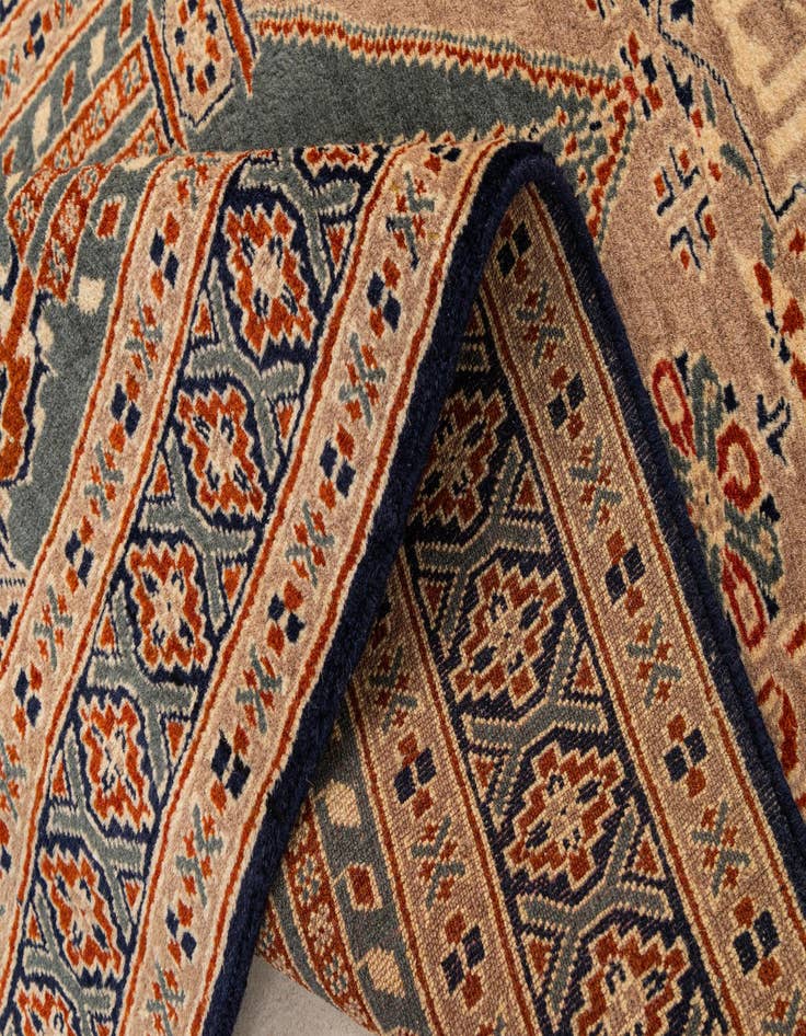 Detail image of  2' 8 x 4' 3  Hand Knotted Bokhara Wool Rug