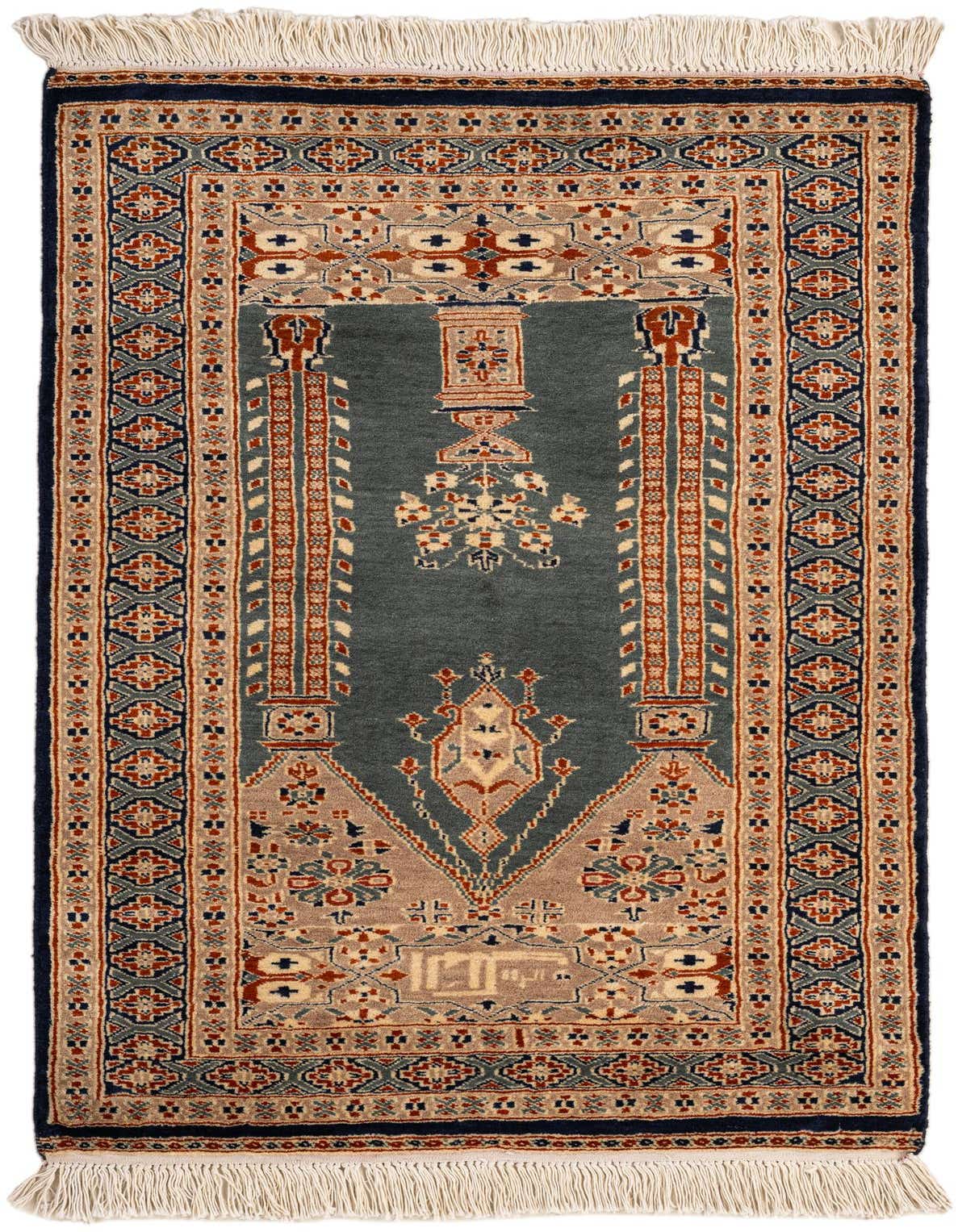 Primary image  2' 8 x 4' 3  Hand Knotted Bokhara Wool Rug