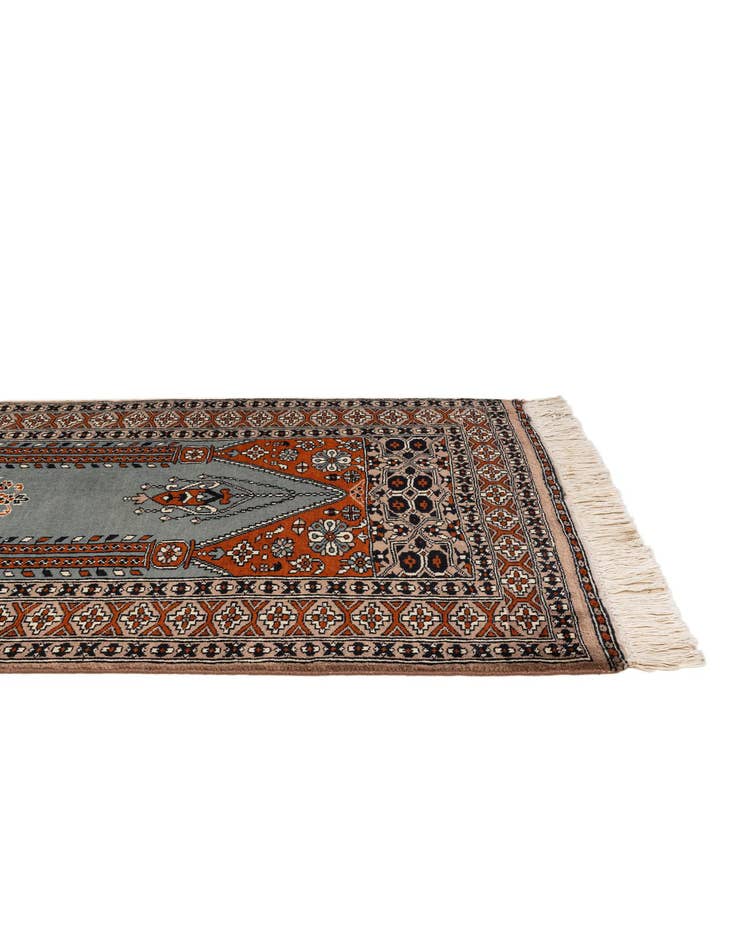 Detail image of  2' 7 x 3' 11  Hand Knotted Bokhara Wool Rug