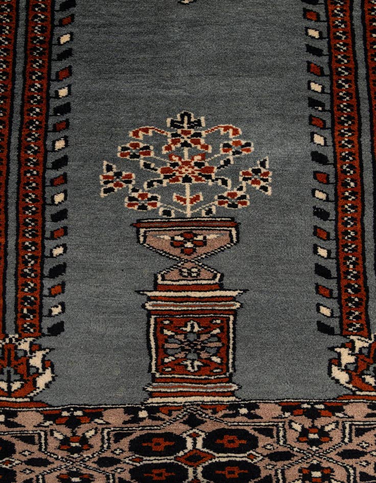 Detail image of  2' 7 x 3' 11  Hand Knotted Bokhara Wool Rug