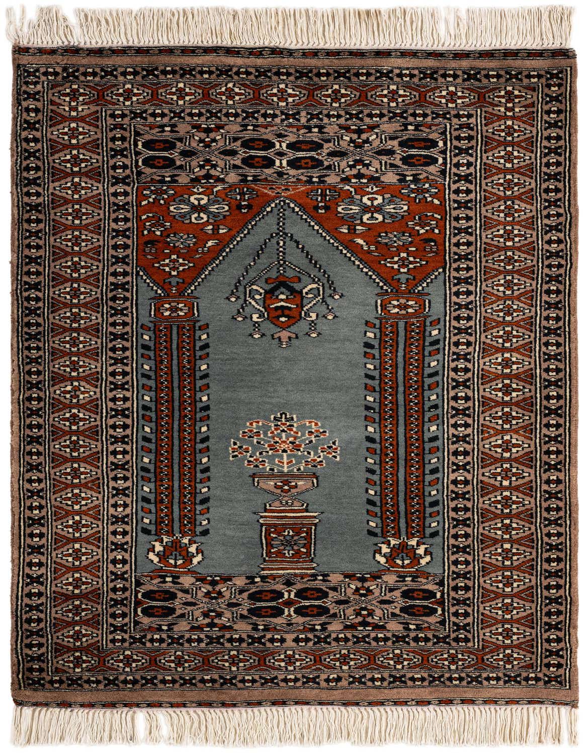 Primary image  2' 7 x 3' 11  Hand Knotted Bokhara Wool Rug