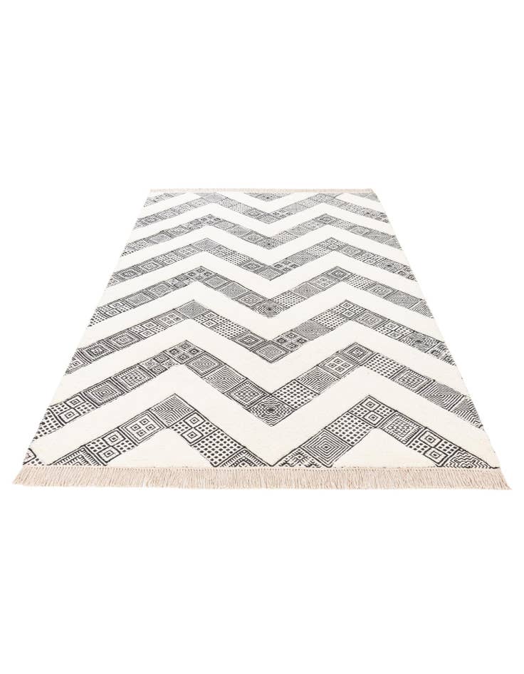 Detail image of  5' x 8'  Hand Woven Braided Jute Rug