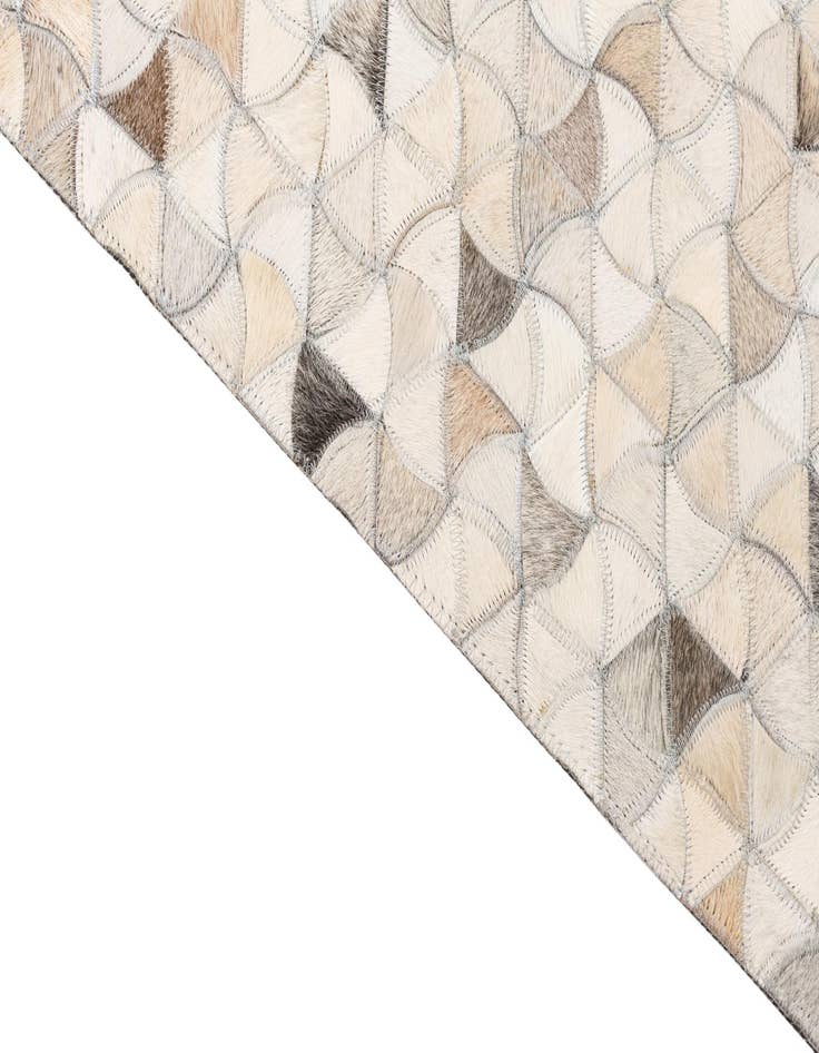 Detail image of  5' x 7' 9 Cowhide Leather Rug