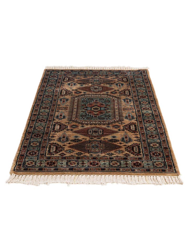 Detail image of  2' 7 x 4' 6  Hand Knotted Karachi Wool Rug