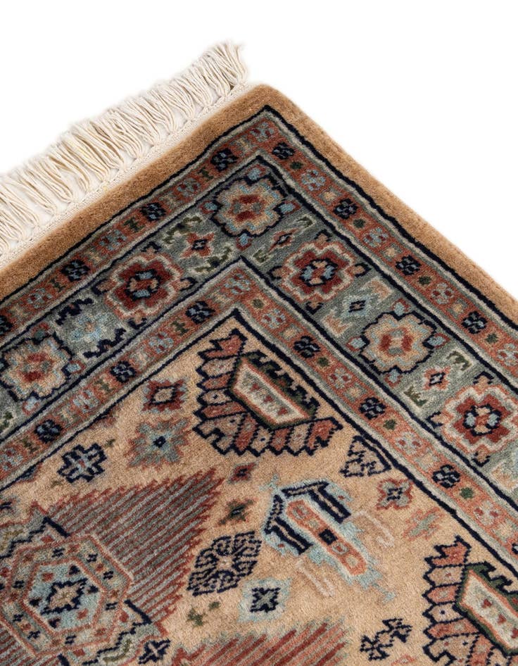 Detail image of  2' 7 x 4' 6  Hand Knotted Karachi Wool Rug