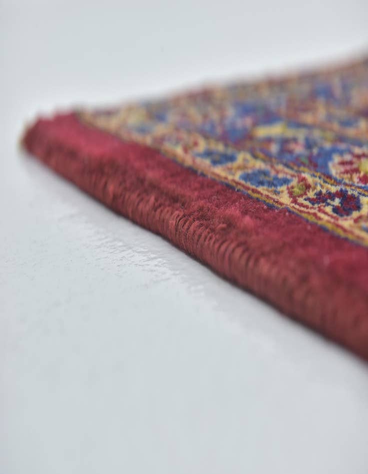 Detail image of  10' x 13' 5  Hand Knotted Kashan Persian Wool Rug