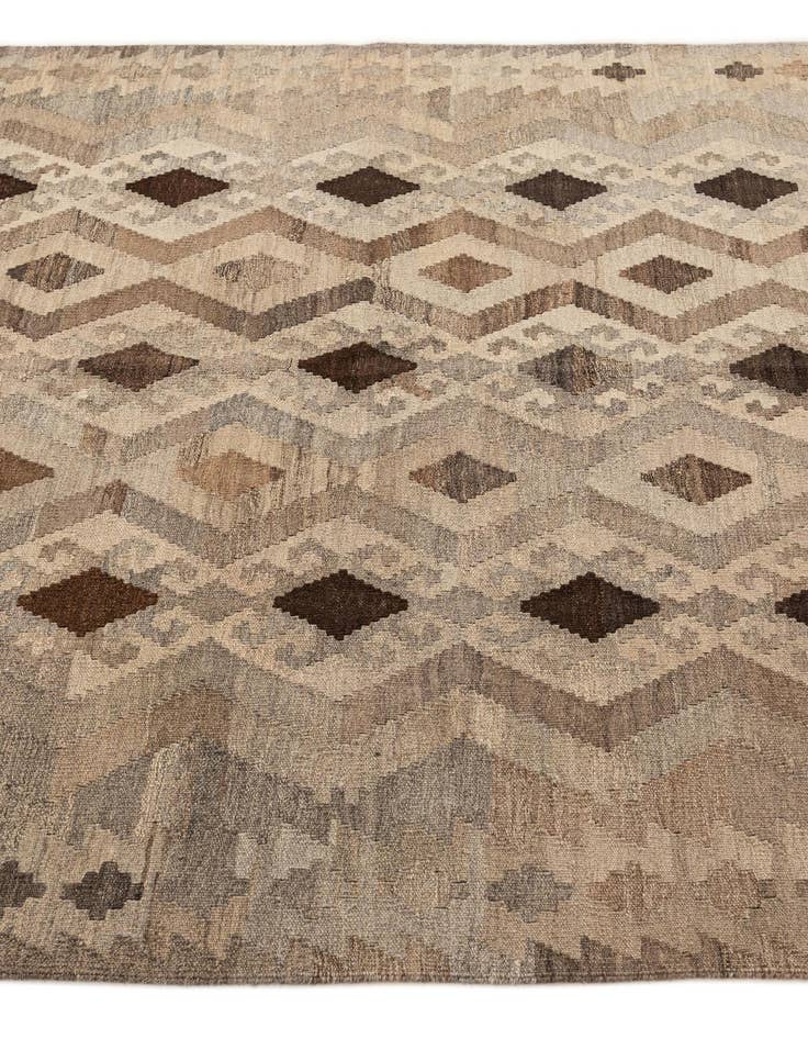 Detail image of  5' 3 x 6' 9  Hand Woven Kilim Maymana Wool Rug