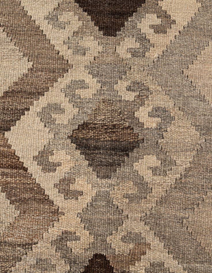 Detail image of  5' 3 x 6' 9  Hand Woven Kilim Maymana Wool Rug
