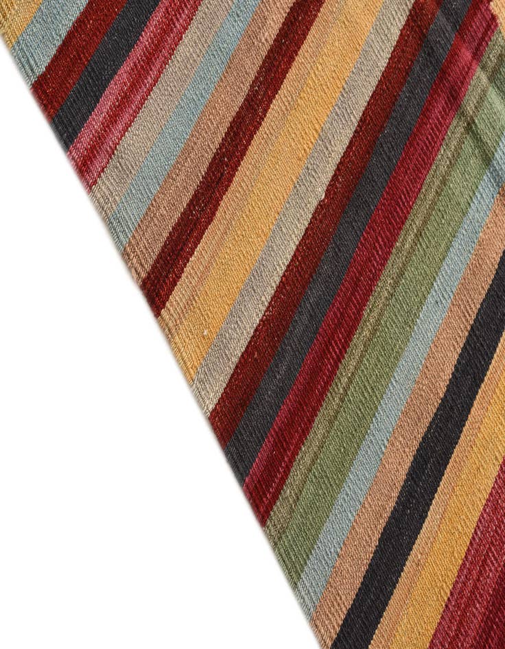 Detail image of  7' 1 x 9' 6  Hand Woven Kilim Modern Wool Rug