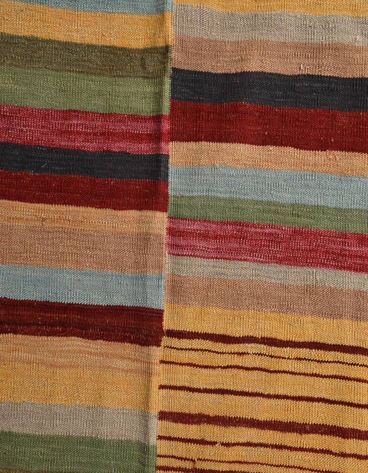 Detail image of  7' 1 x 9' 6  Hand Woven Kilim Modern Wool Rug