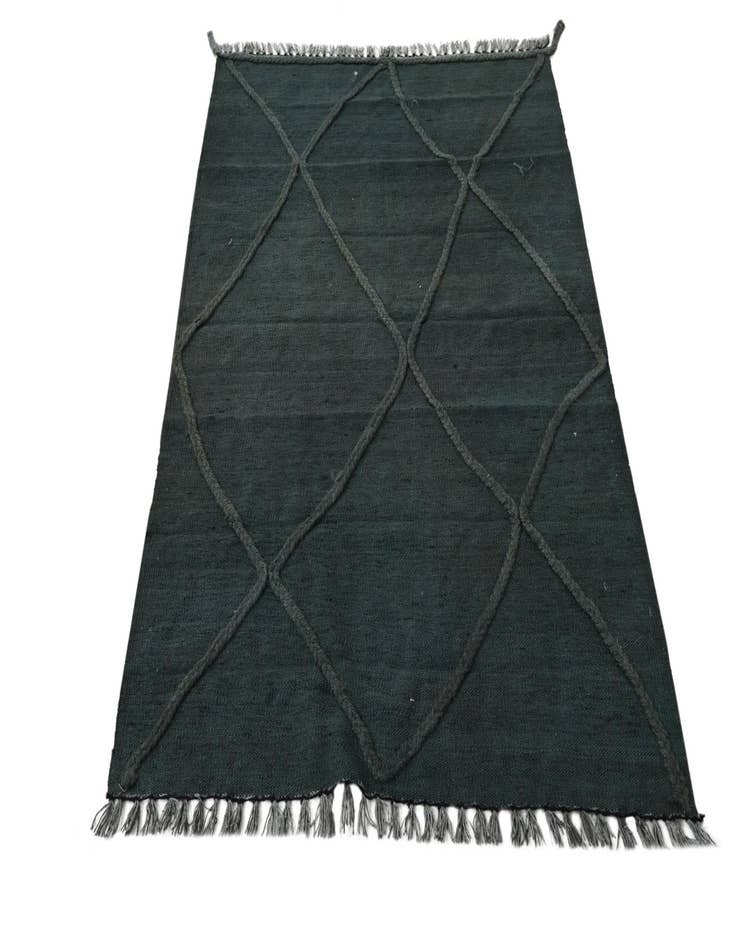 Detail image of  3' 5 x 4' 11  Hand Woven Kilim Modern Wool Rug