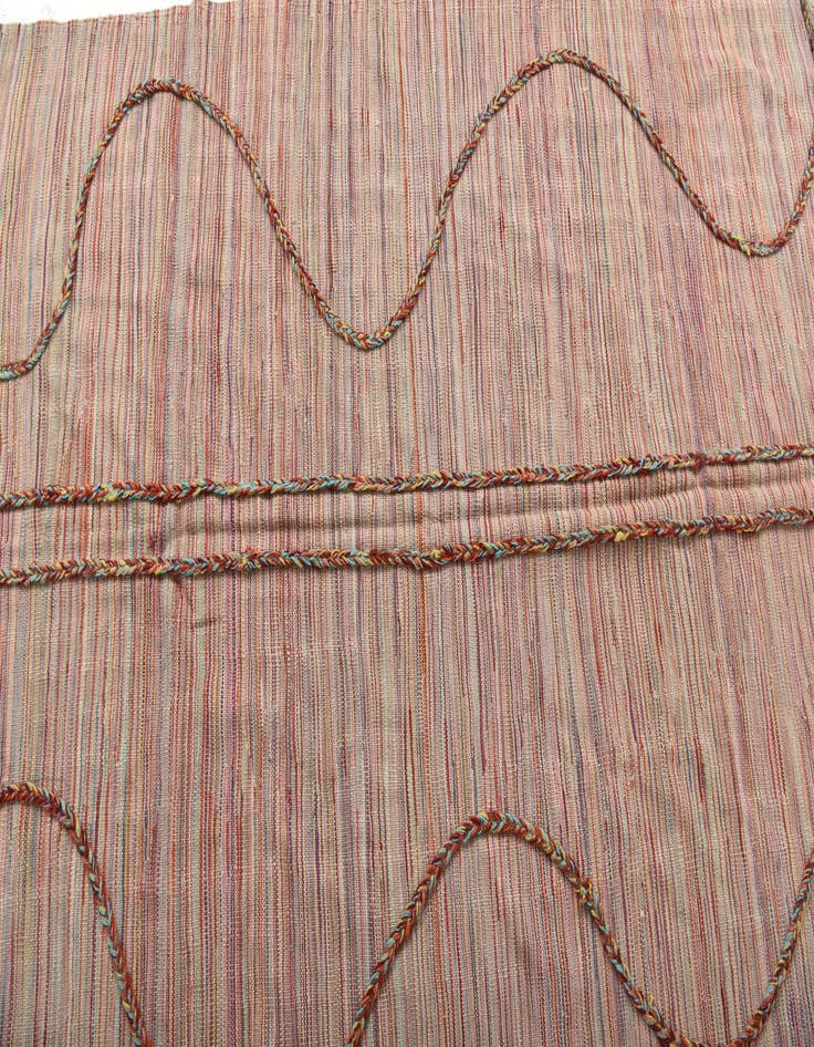 Detail image of  5' 2 x 8' 1  Hand Woven Kilim Modern Wool Rug