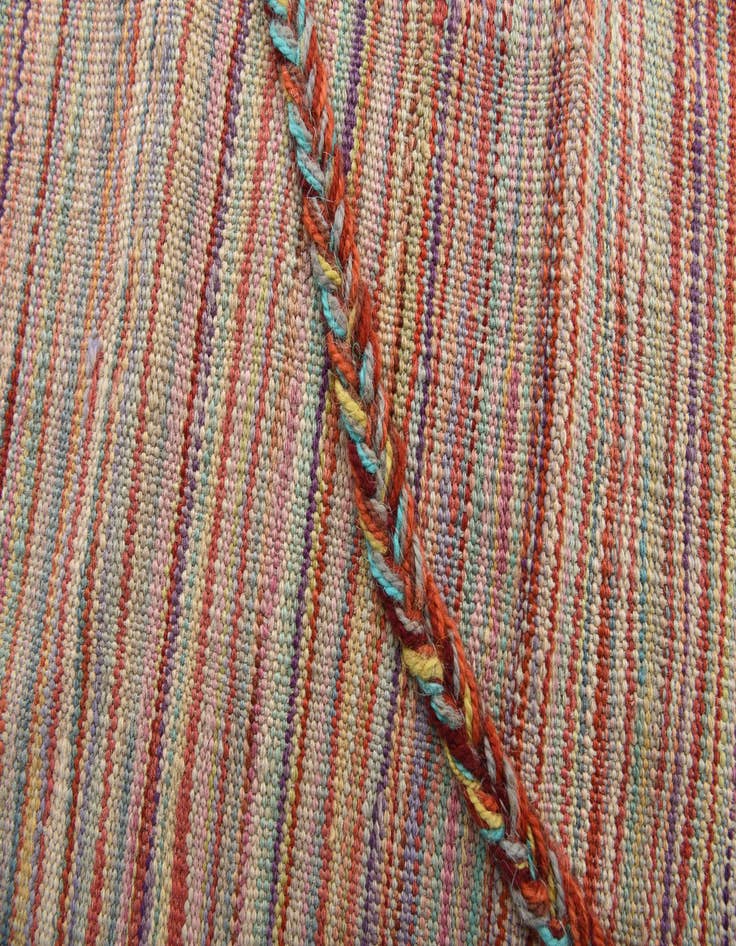 Detail image of  5' 2 x 8' 1  Hand Woven Kilim Modern Wool Rug