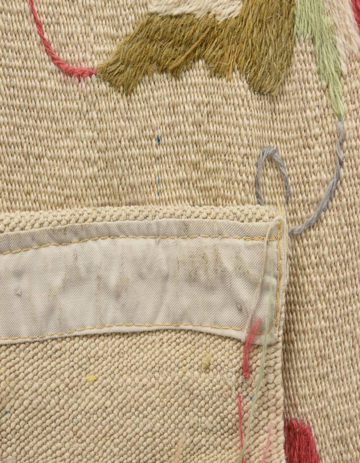 Detail image of  5' 4 x 7' 7  Hand Woven Kilim Suzani Wool Rug