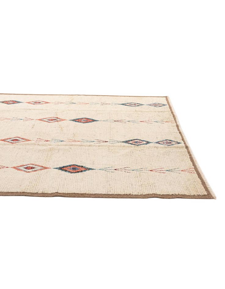 Detail image of  6' 6 x 10' 1  Hand Knotted Moroccan Wool Rug