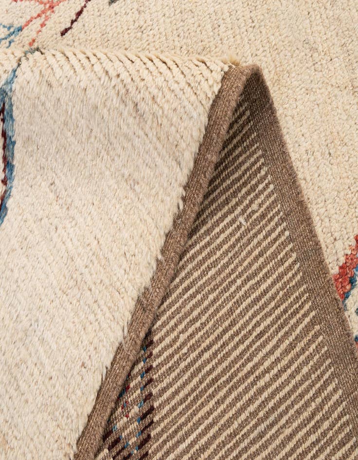 Detail image of  6' 6 x 10' 1  Hand Knotted Moroccan Wool Rug