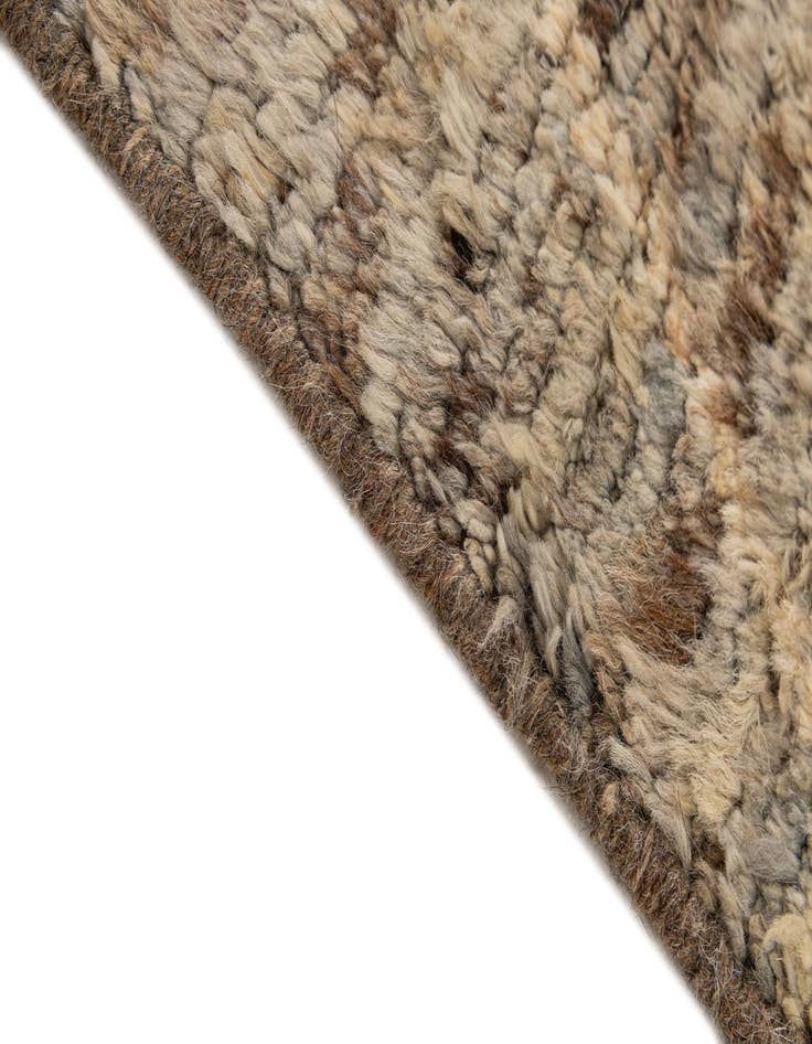 Detail image of  7' x 9' 6  Hand Knotted Moroccan Wool Rug