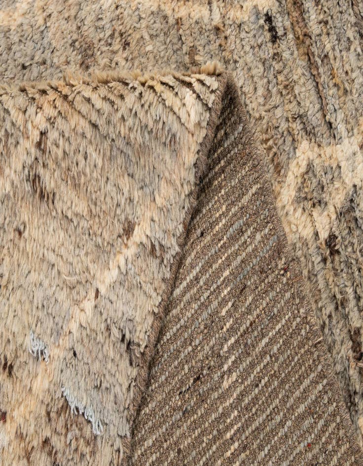 Detail image of  7' x 9' 6  Hand Knotted Moroccan Wool Rug