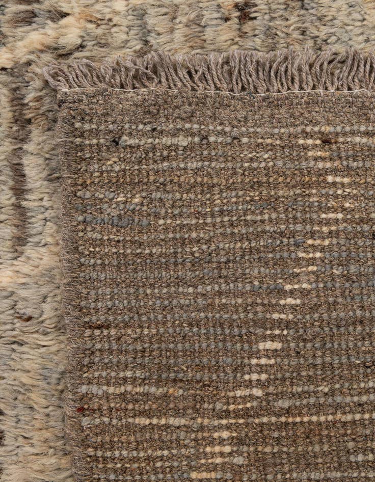Detail image of  7' x 9' 6  Hand Knotted Moroccan Wool Rug