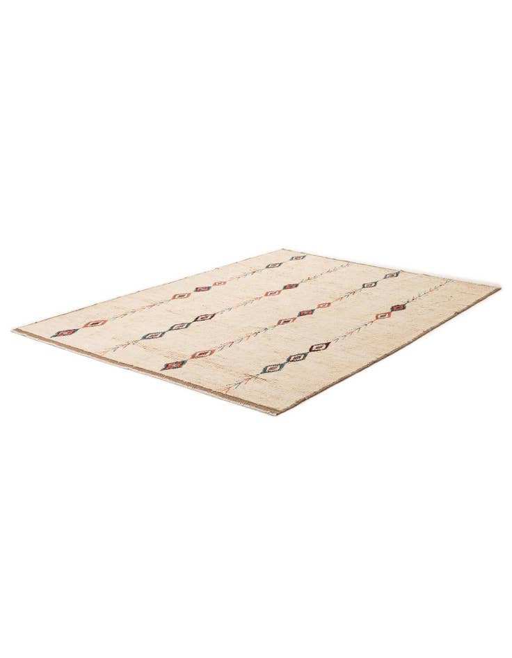 Detail image of  6' 9 x 9' 6  Hand Knotted Moroccan Wool Rug