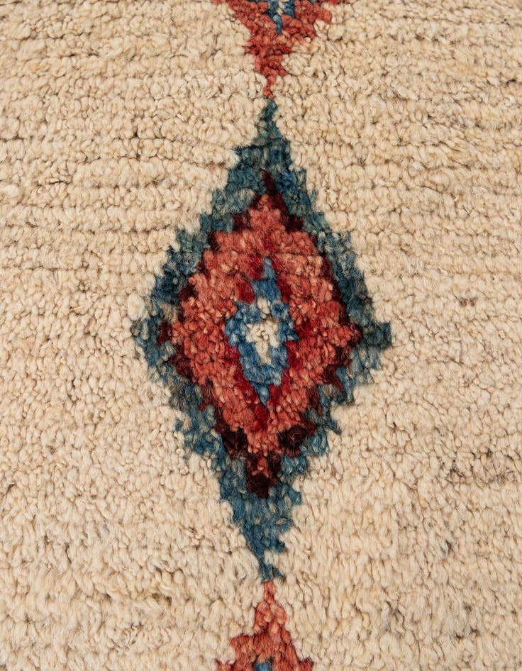 Detail image of  6' 9 x 9' 6  Hand Knotted Moroccan Wool Rug